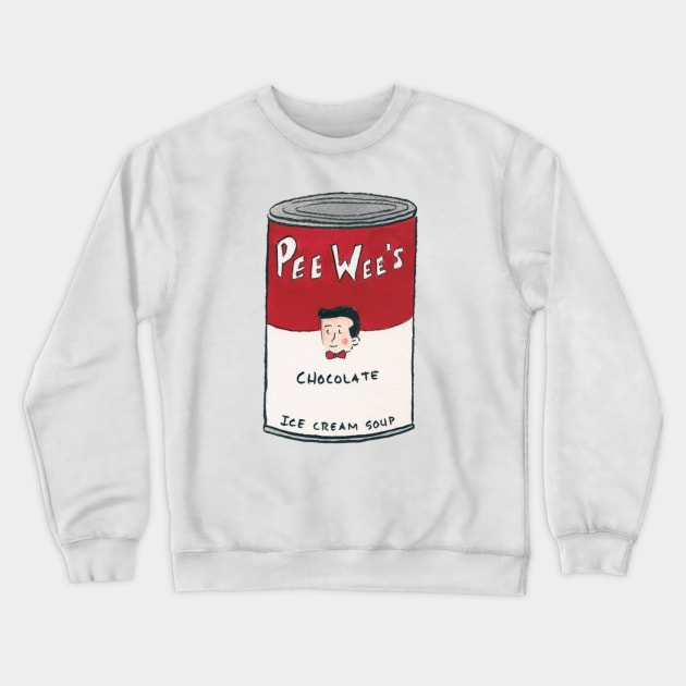 Pee Wee Ice Cream Crewneck Sweatshirt by Purple lily studio